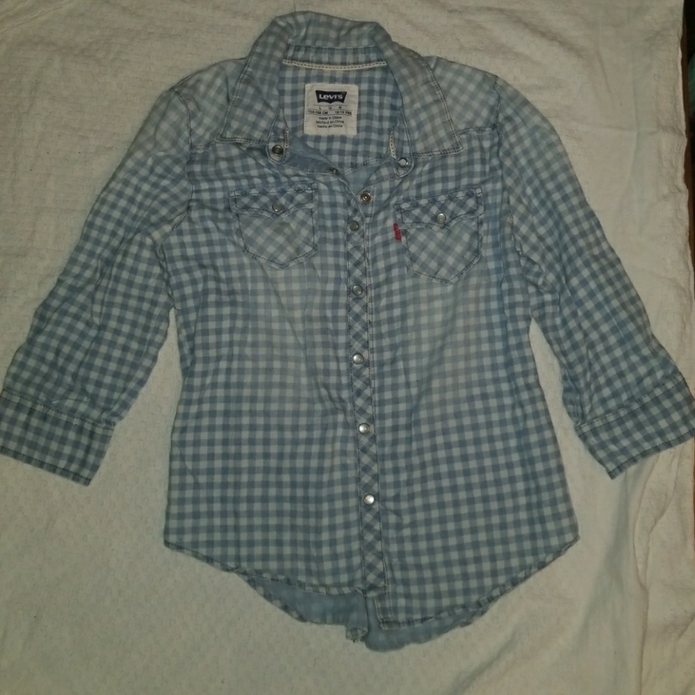 Levi's Plaid Girls Shirt